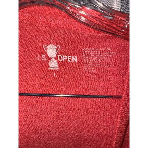 121st U.S. Open Torrey Pines Red T-Shirt Large Cotton/Polyester Blend - Picture 2 of 4